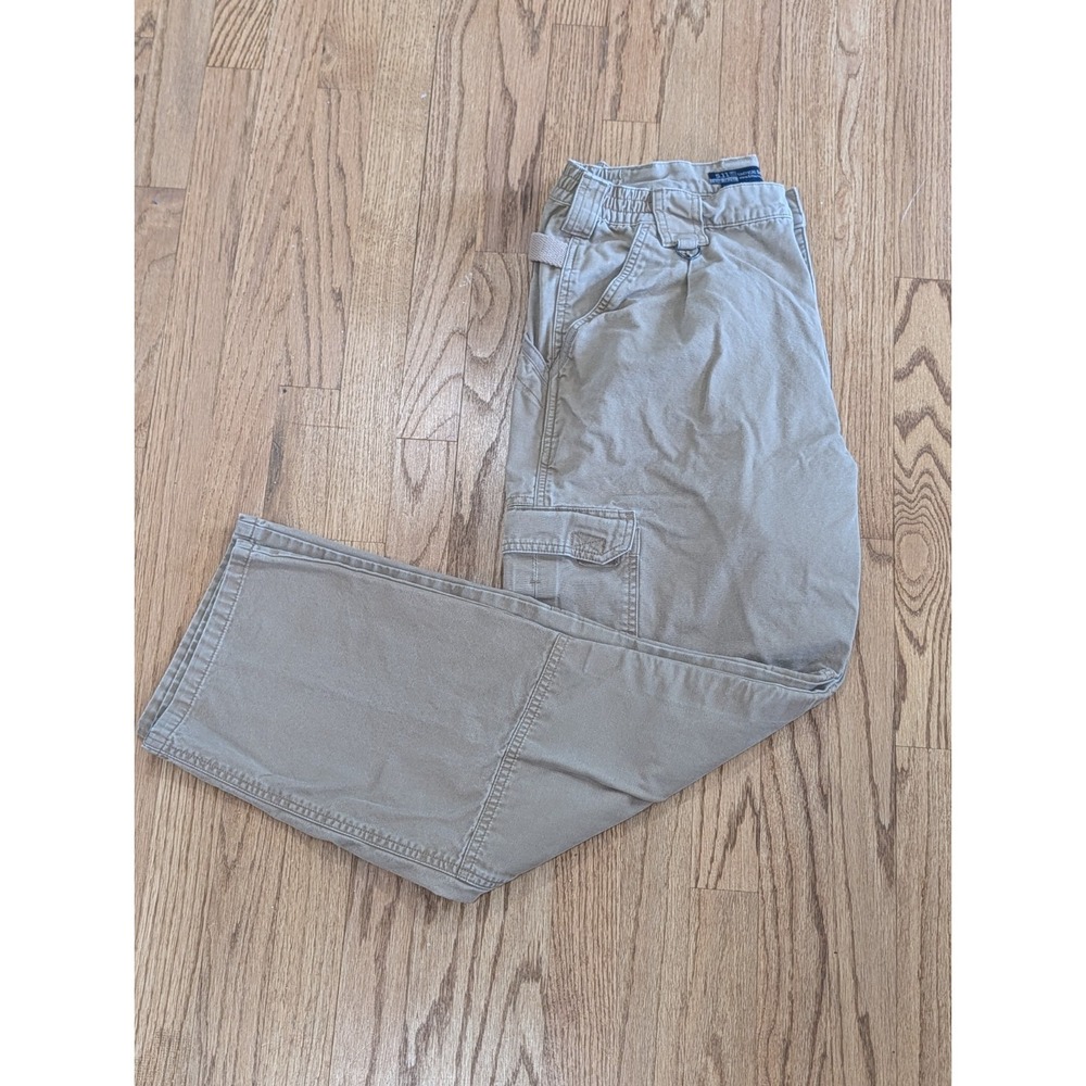 5.11 Tactical Series 74251 Men's Size 34/32 Dark Khaki Cargo Work Utility Pants